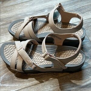 BareTraps Tan Strappy Sandals